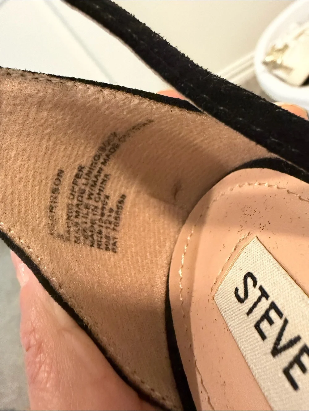 Steve Madden Black Open-Toe Block Heel Sandals with Ankle Strap